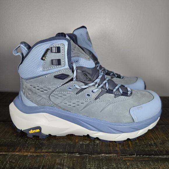 NEW Hoka One One Kaha 2 Mid GTX Womens Size 6.5 B Comfy Running Shoes Blue - Picture 1 of 11